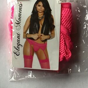 Elegant Moments Hot Pink Hosiery Set